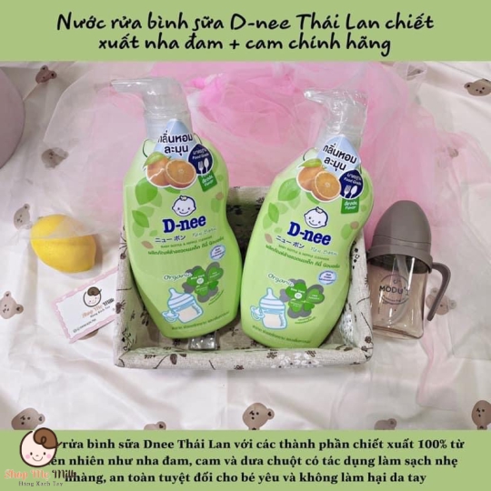 Nước rửa bình Dnee Thái Lan 620ml chính hãng