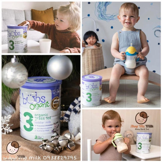 Sữa Bubs Organic Số 3 800G của Úc