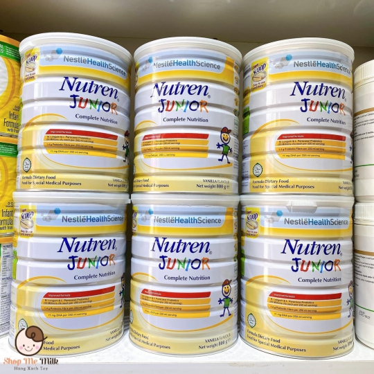 Sữa béo Clinutren Junior Thuỵ Sỹ 800G ( Bé từ 2 tuổi- 10 tuổi)