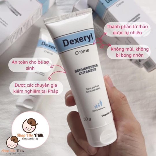 Kem Dexeryl 50g đặc trị các loại nẻ chàm, khô da, viêm da cơ địa Của Pháp