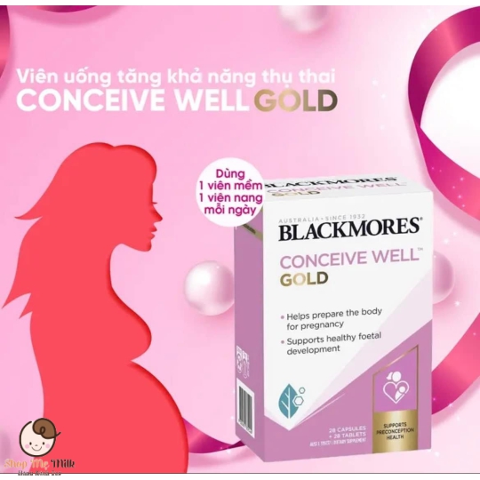 Blackmores Conveice Well Gold Viên uống tăng khả năng thụ thai của Úc