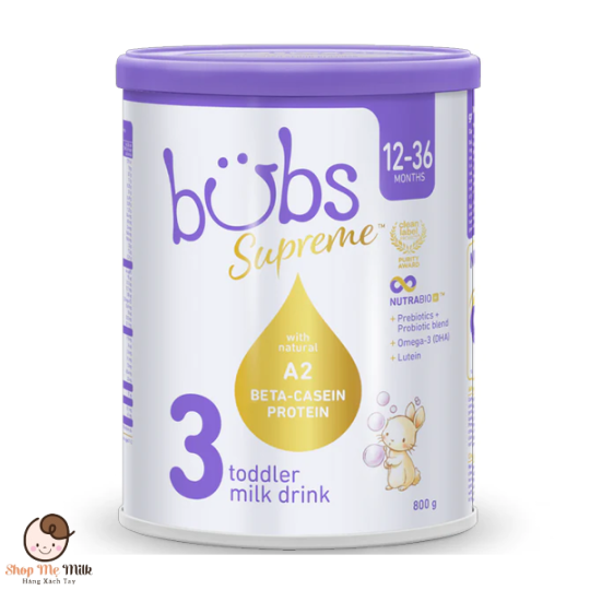 Sữa Bubs supreme Úc lon 800g Hàng Air