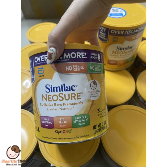 Sữa Similac NeoSure cho trẻ 0-12 tháng trẻ nhẹ cân sinh non size lớn 646G ( Hàng Air)