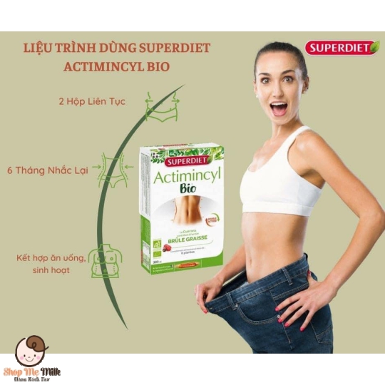 Đốt mỡ ACTIMINCYL BIO SUPERDIET hữu cơ của Pháp ( Giảm mỡ an toàn)