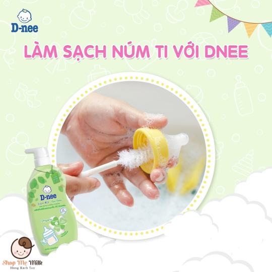 Nước rửa bình Dnee Thái Lan 620ml chính hãng