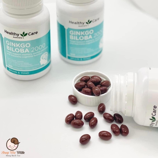 Viên Uống Hỗ Trợ Trí Não Healthy Care Ginkgo Biloba 2000mg 100 Viên Của Úc