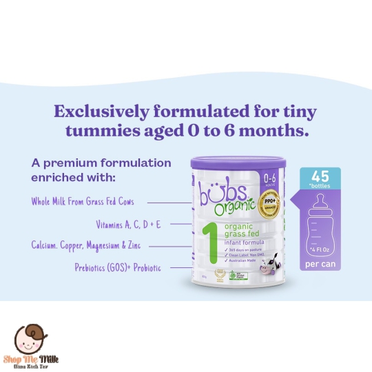 Sữa Bubs Organic Số 3 800G của Úc