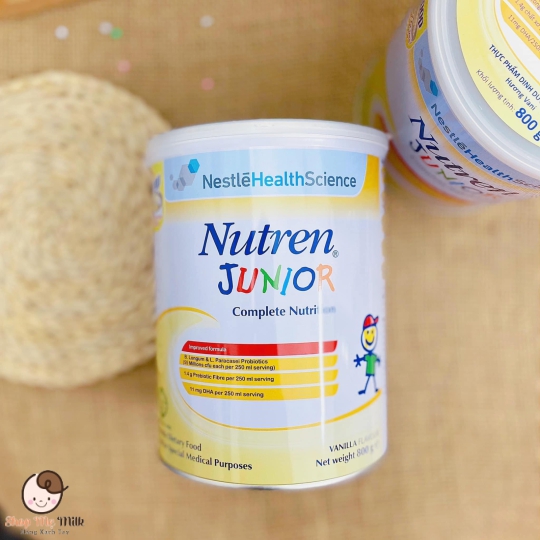 Sữa béo Clinutren Junior Thuỵ Sỹ 800G ( Bé từ 2 tuổi- 10 tuổi)