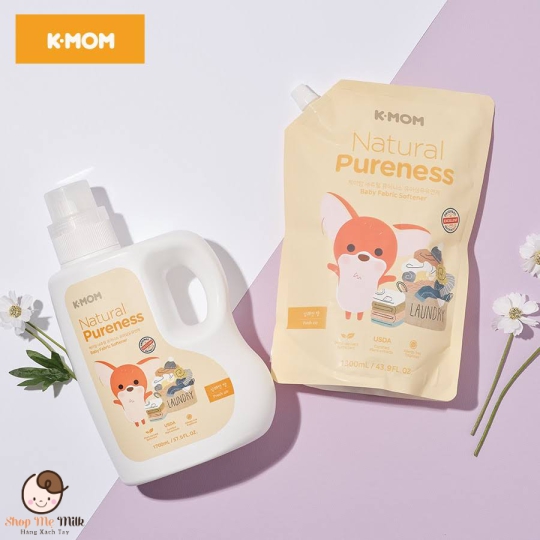NƯỚC XẢ VẢI SƠ SINH HỮU CƠ K-MOM HÀN QUỐC (TÚI 1300ML)