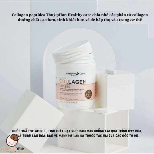 Viên Beauty Collagen 1000mg Úc hộp 60 viên ( Hỗ trợ da, tóc, móng)