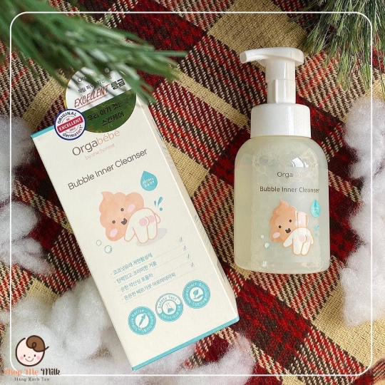 Bọt vệ sinh mông cơ thể Orgabebe Hàn Quốc 300ml ( tặng kèm nước giặt hữu cơ Mini)