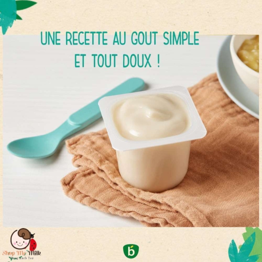 Sữa chua dừa Bledina cho bé dị ứng đạm bò lốc 4 hũ 100g Hàng Air ( mẹ note vị trong ghi chú đặt hàng)