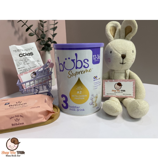 Sữa Bubs supreme Úc lon 800g Hàng Air