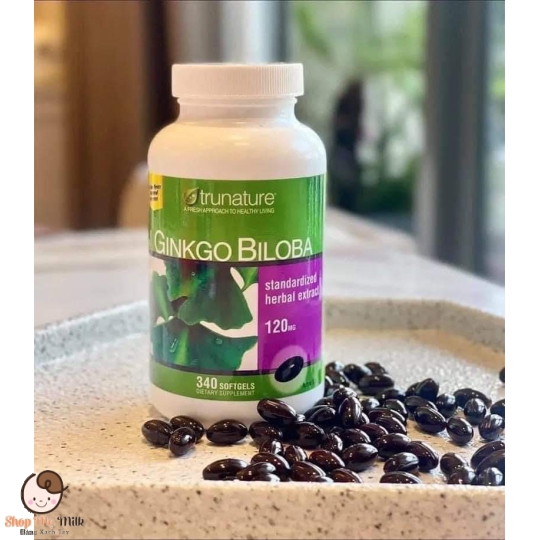 Viên uống bổ não Ginkgo Biloba Trunature 340 viên Mỹ - Hàng Air