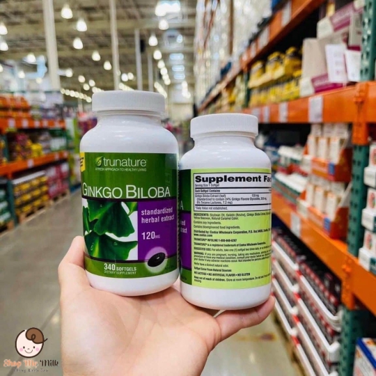 Viên uống bổ não Ginkgo Biloba Trunature 340 viên Mỹ - Hàng Air