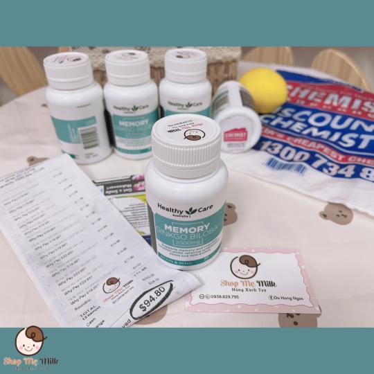 Viên Uống Hỗ Trợ Trí Não Healthy Care Ginkgo Biloba 2000mg 100 Viên Của Úc