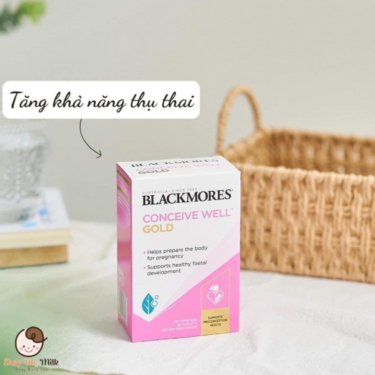Blackmores Conveice Well Gold Viên uống tăng khả năng thụ thai của Úc
