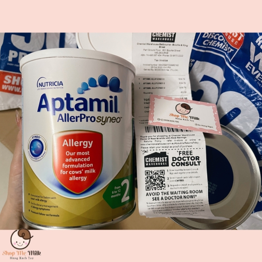 Aptamil Allerpro Sydneo Úc số 2 cho bé 6 tháng - 12 tháng dị ứng đạm bò