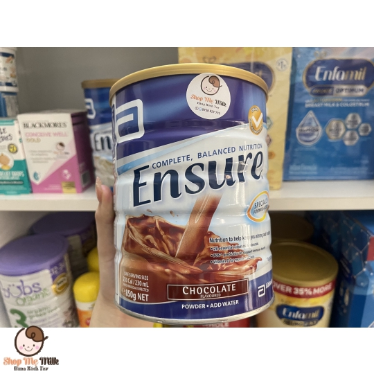 Sữa Ensure vị Chocolate 850G của Úc Hàng Air