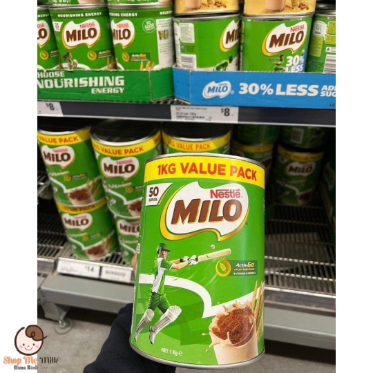 Bột Milo Úc Hộp 1Kg ( Tăng cao cho bé từ 2 tuổi - béo ngậy kết hợp cùng A2)