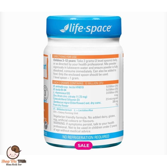 Men vi sinh cho trẻ từ 3 đến 12 tuổi Lifespace Probiotic Powder for Children