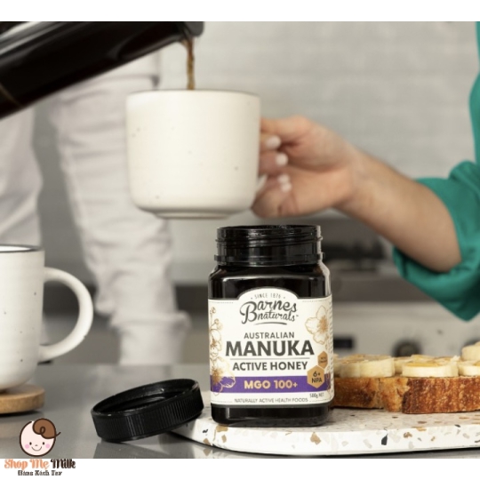 Mật Ong Barnes Naturals Australian Manuka Honey 250G Mgo 100+ nguyên chất 100% thiên nhiên