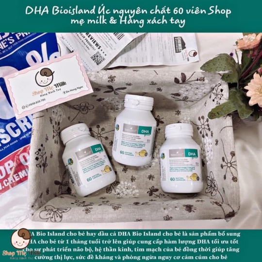 Viên Uống Bio Island DHA Kid 60 Viên Của Úc 