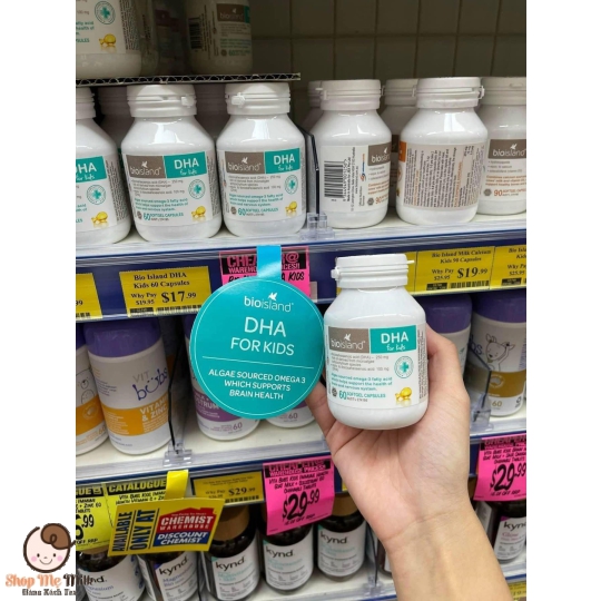 Viên Uống Bio Island DHA Kid 60 Viên Của Úc 