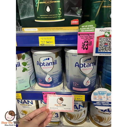 Sữa Aptamil Úc Prosyneo Sensitive Infant (0-12 tháng) 900G