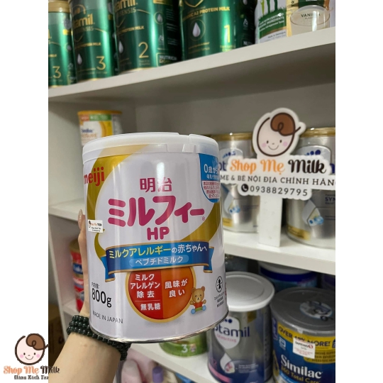 Sữa meiji HP Nhật 850G bé dị ứng đạm bò ( 0-12 tháng) Date 2026