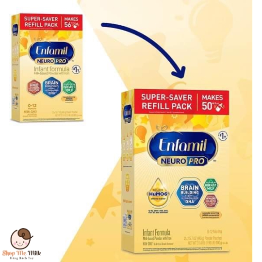 Sữa Enfamil NeuroPro Mỹ Hộp Giấy 890g - Hàng Air