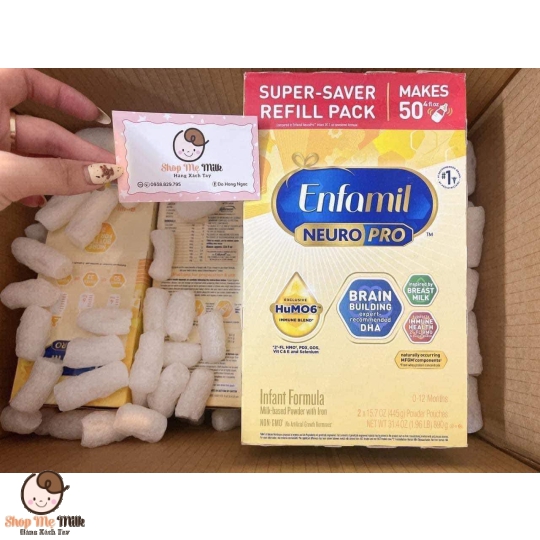 Sữa Enfamil NeuroPro Mỹ Hộp Giấy 890g - Hàng Air