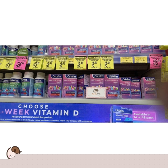 Vitamin D3 Drops Ostelin 2.4ml Úc cho bé từ sơ sinh (D3 Giọt)